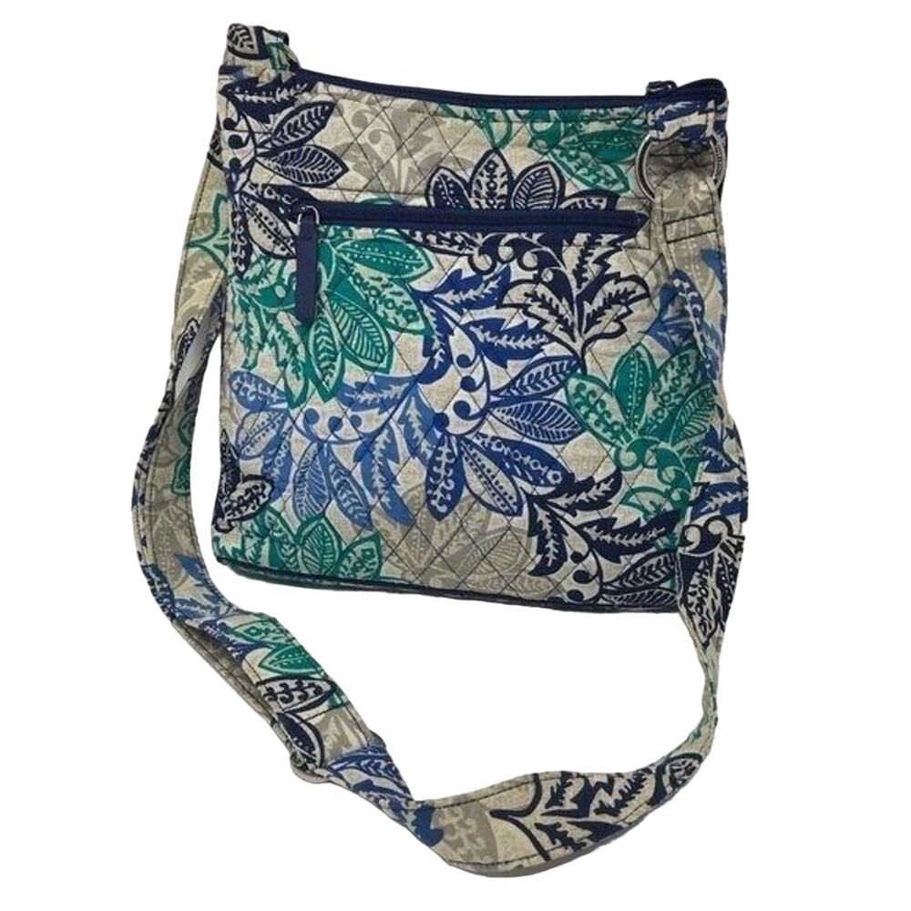 Vera Bradley Crossbody Handbag Purse Cotton Floral - Picture 6 of 9